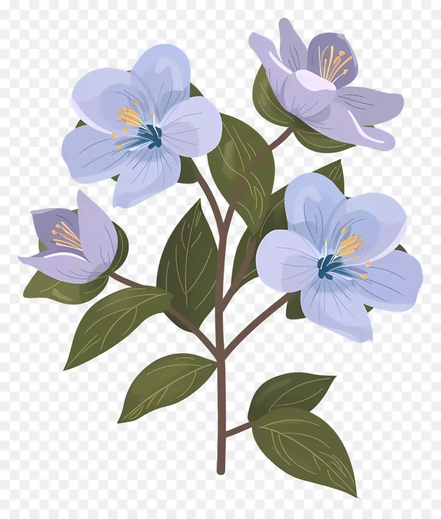 Fleur De L'État De L'alaska，Fleurs Bleues PNG