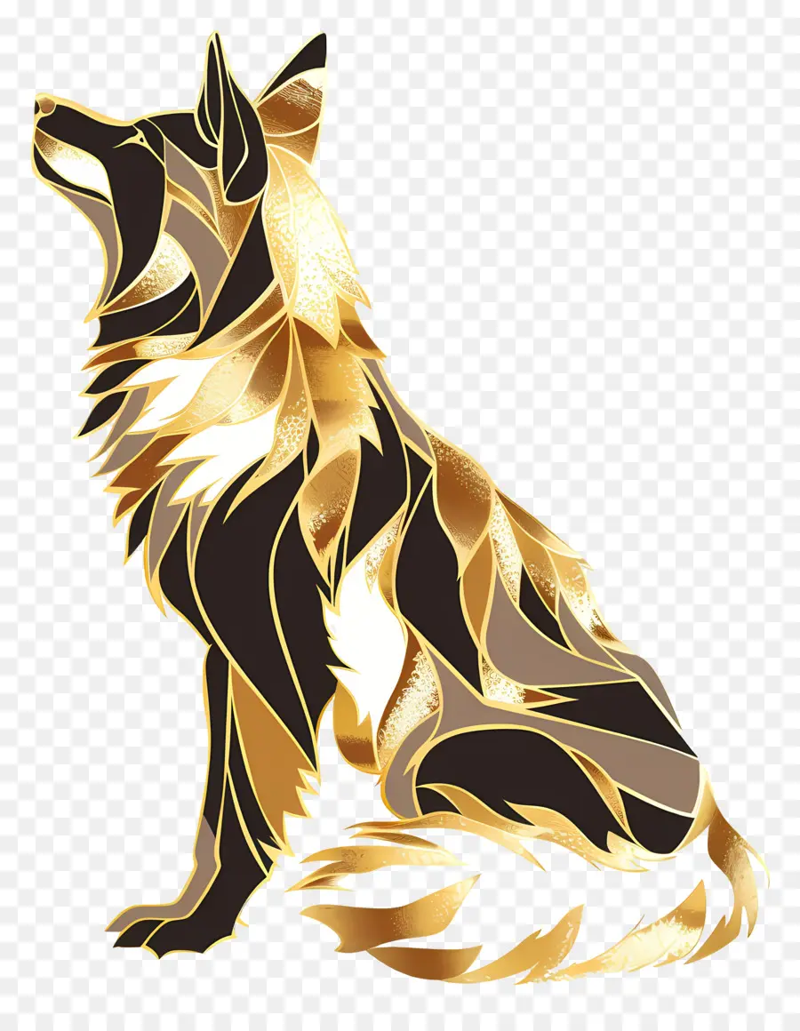 Silhouette De Loup，Chien PNG