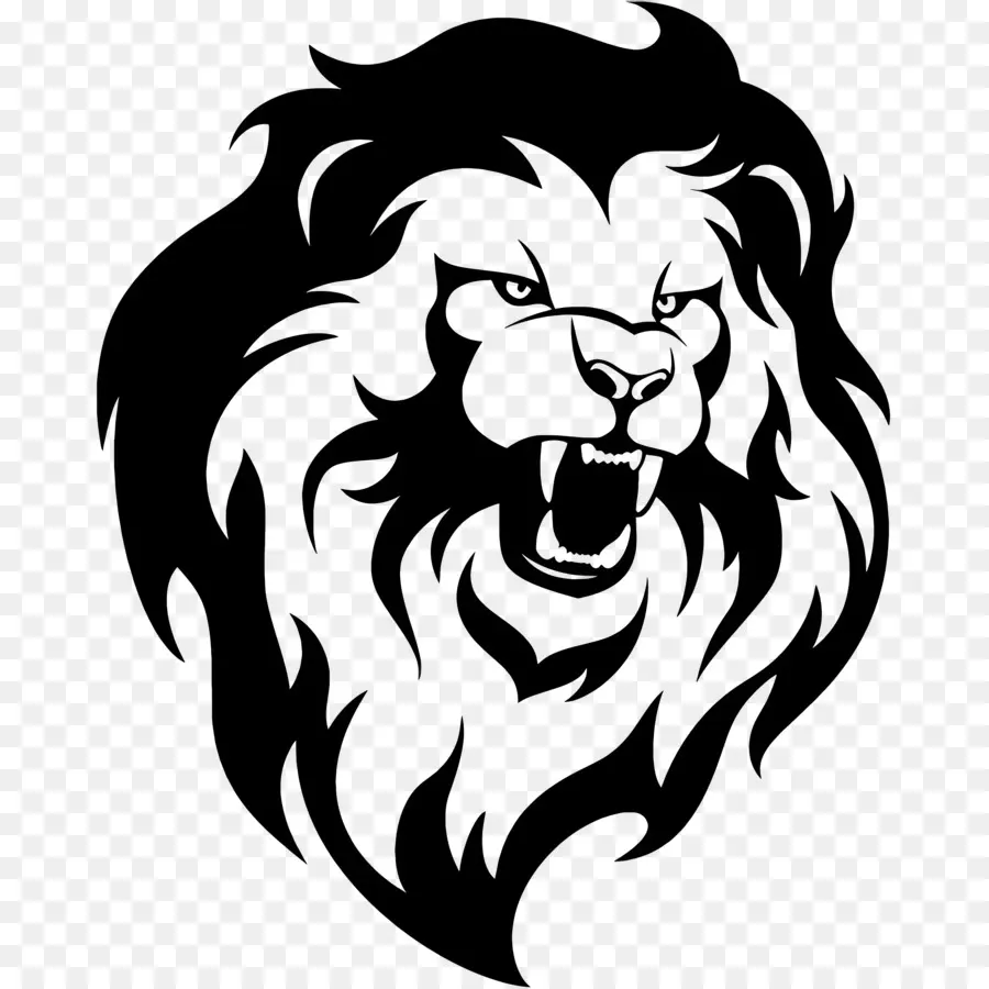 Le Logo De Lion，Portrait PNG