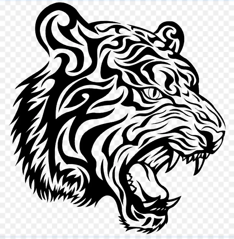 Le Logo De Lion，Tigre Tatouage PNG