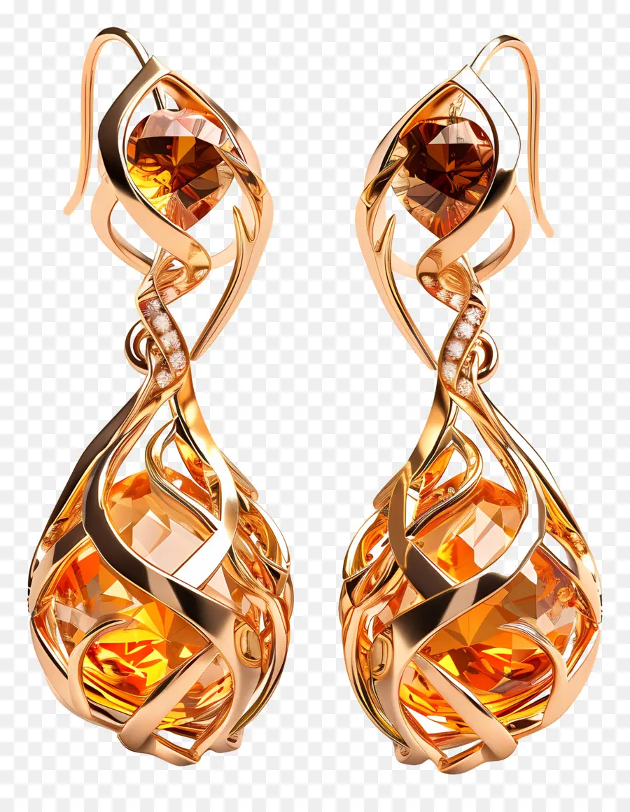 Bijoux De Boucles D'oreilles，Boucles D'oreilles Dorées PNG