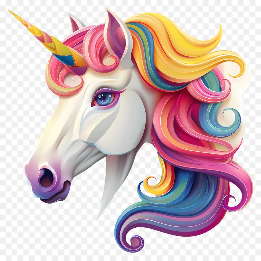 Licorne，Arc En Ciel De Couleurs PNG