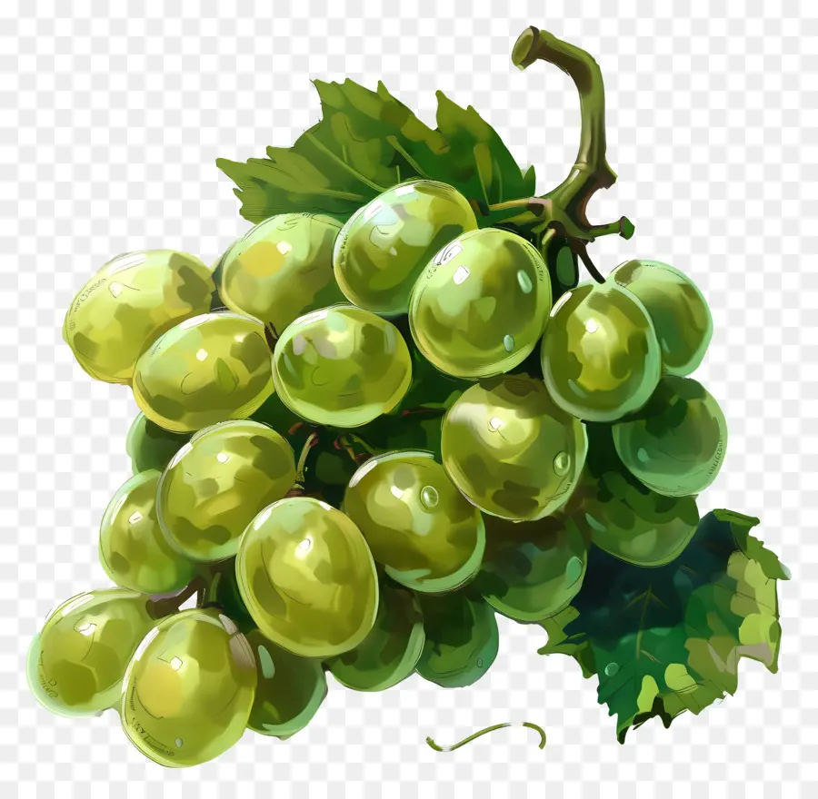 Raisins Verts，Fruits Frais PNG