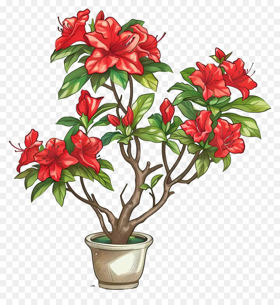 Plante Azalea，Plante En Pot PNG