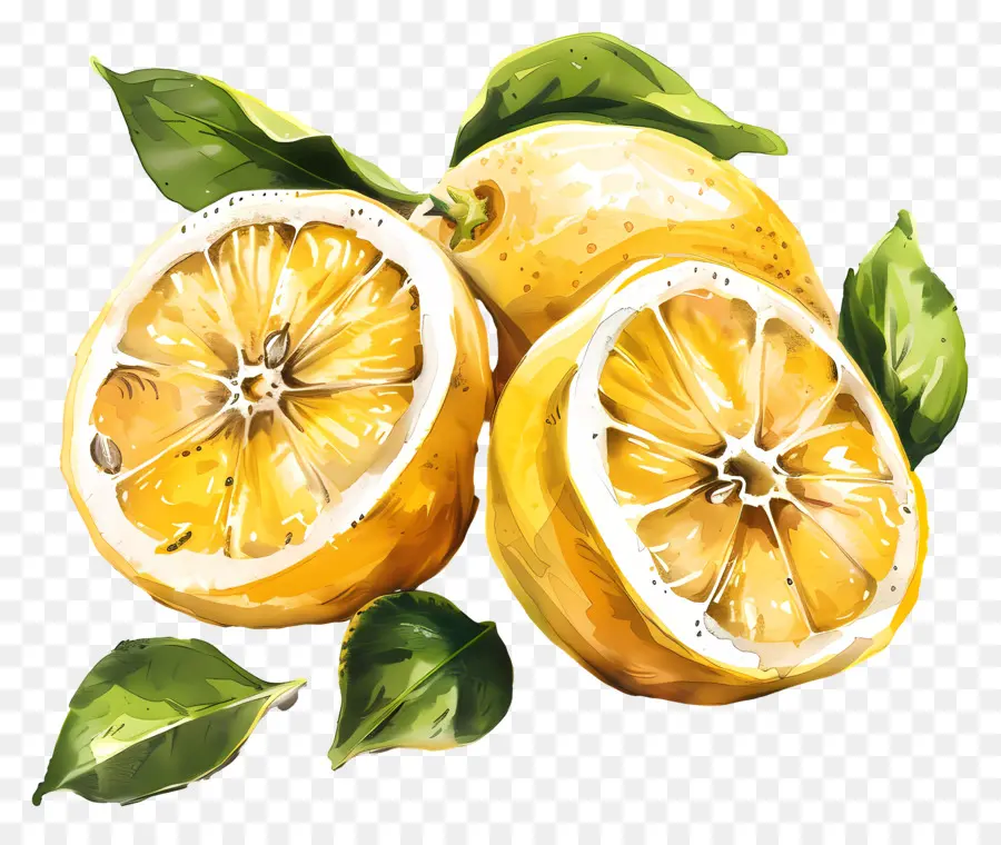 Citrons，Tranché PNG