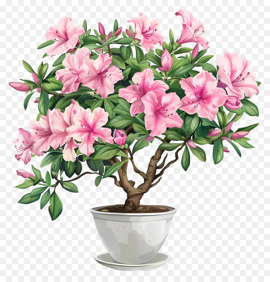 Plante D'azalée，Plante En Pot PNG