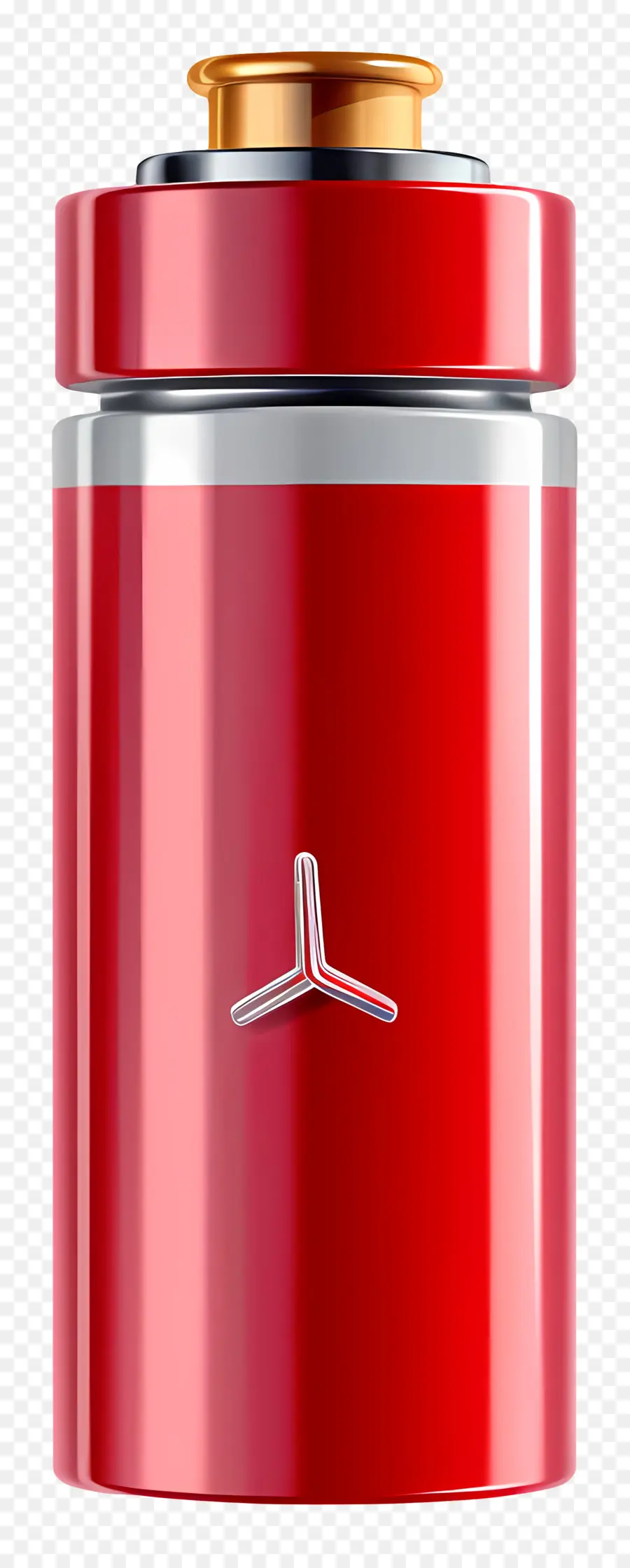 Batterie，Récipient Cylindrique Rouge PNG