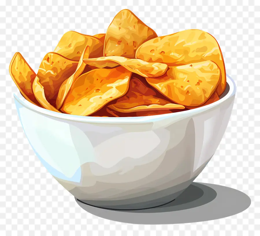 Bol De Chips，Nachos PNG