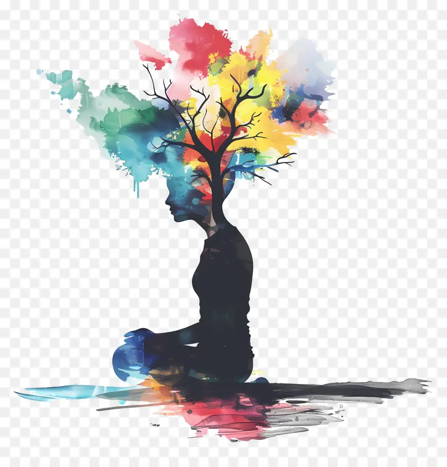 La Santé Mentale，Yoga PNG