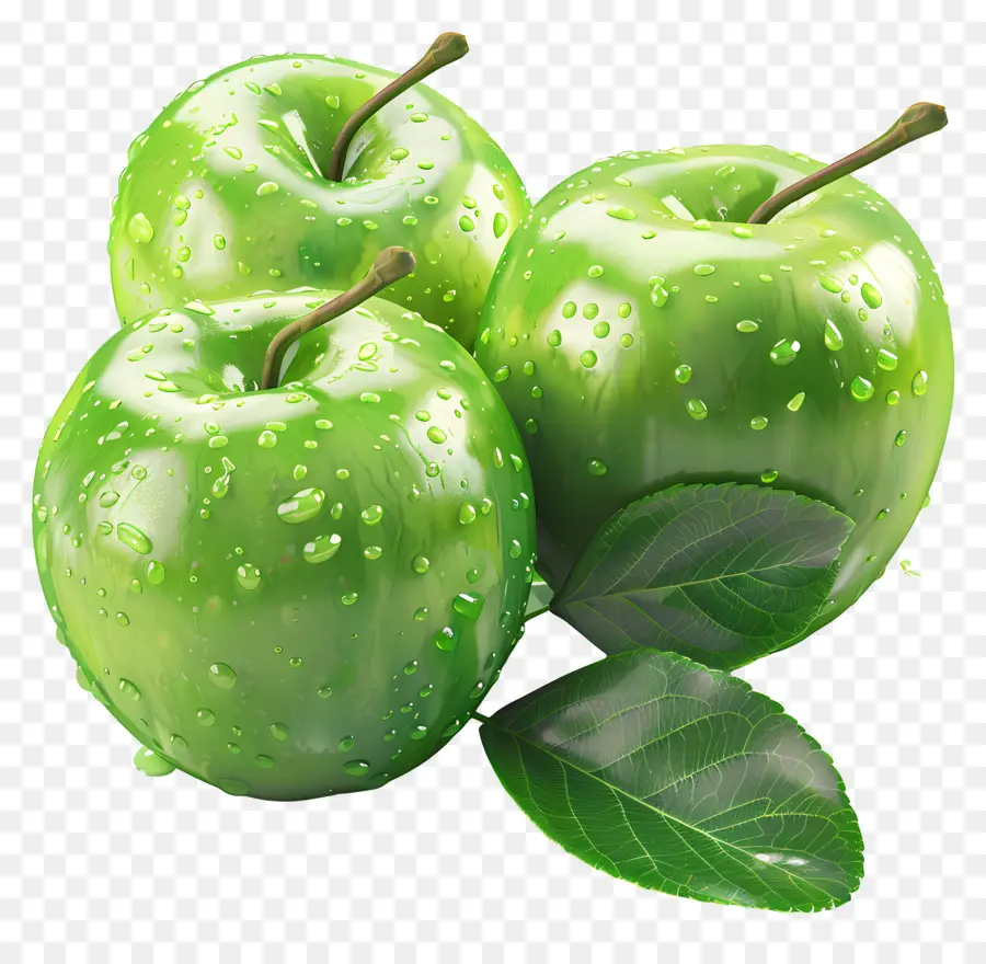 Pommes Granny Smith，Pommes Vertes PNG