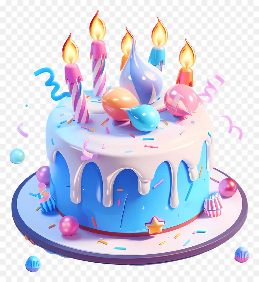 Souhait D'anniversaire，Gâteau PNG