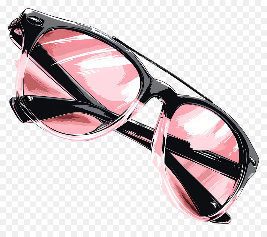 Lunettes De Soleil，Rose PNG