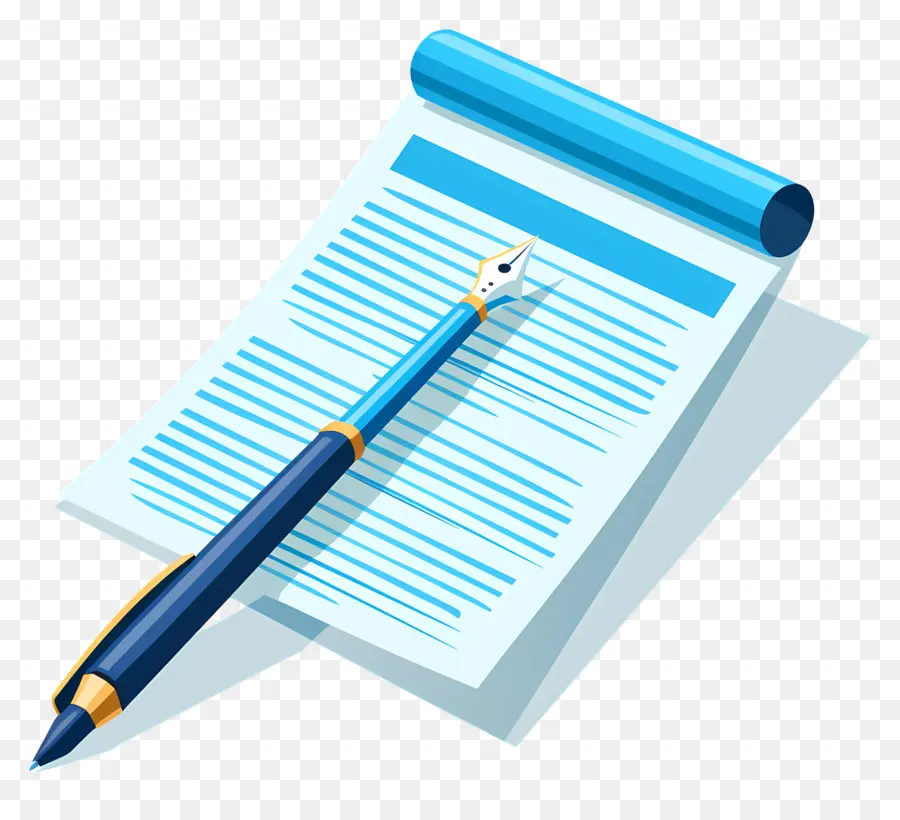 Document，Stylo Et Papier PNG