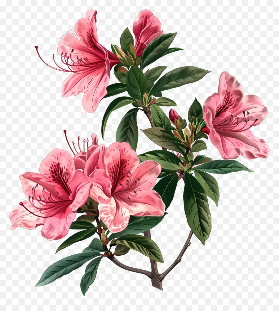 Plante Azalea，Fleurs Roses PNG