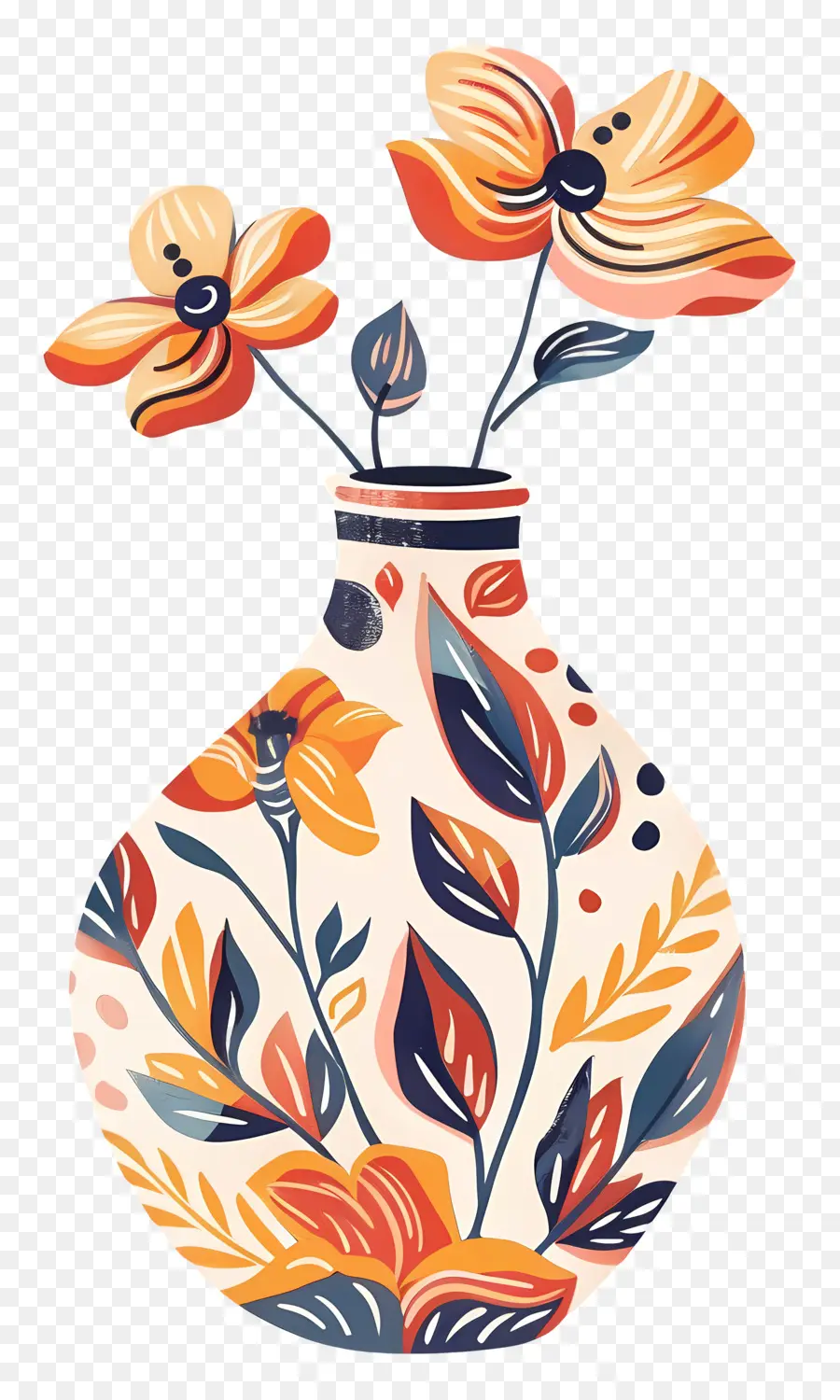 Vase Avec Des Fleurs，Vase Floral PNG