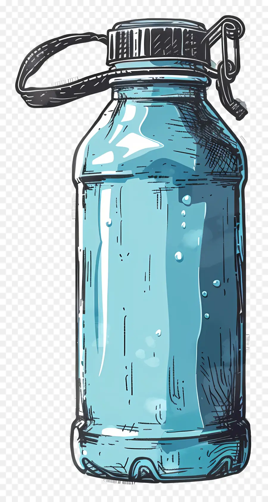 Bouteille D'eau，Bouteille D'eau Bleue PNG