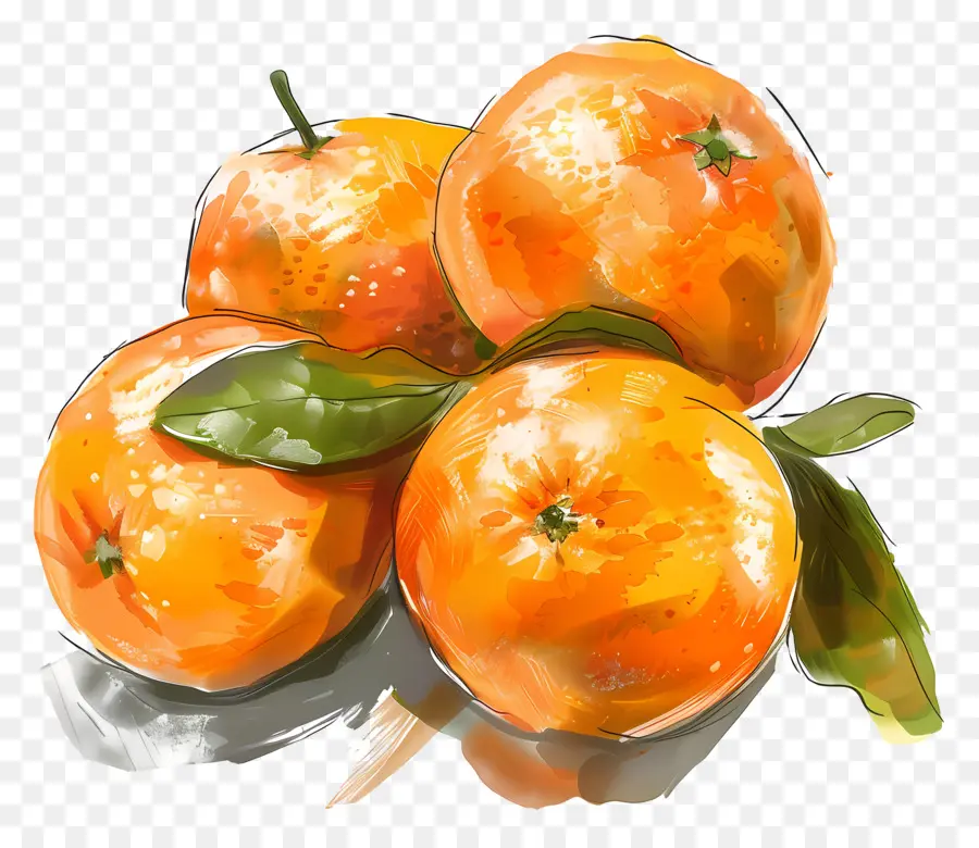 Mandarines，Oranges PNG