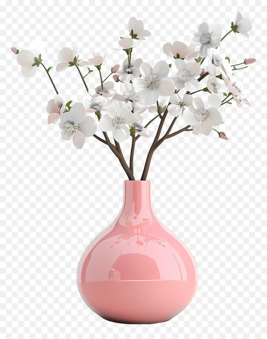 Vase Avec Des Fleurs，Rose Vase PNG
