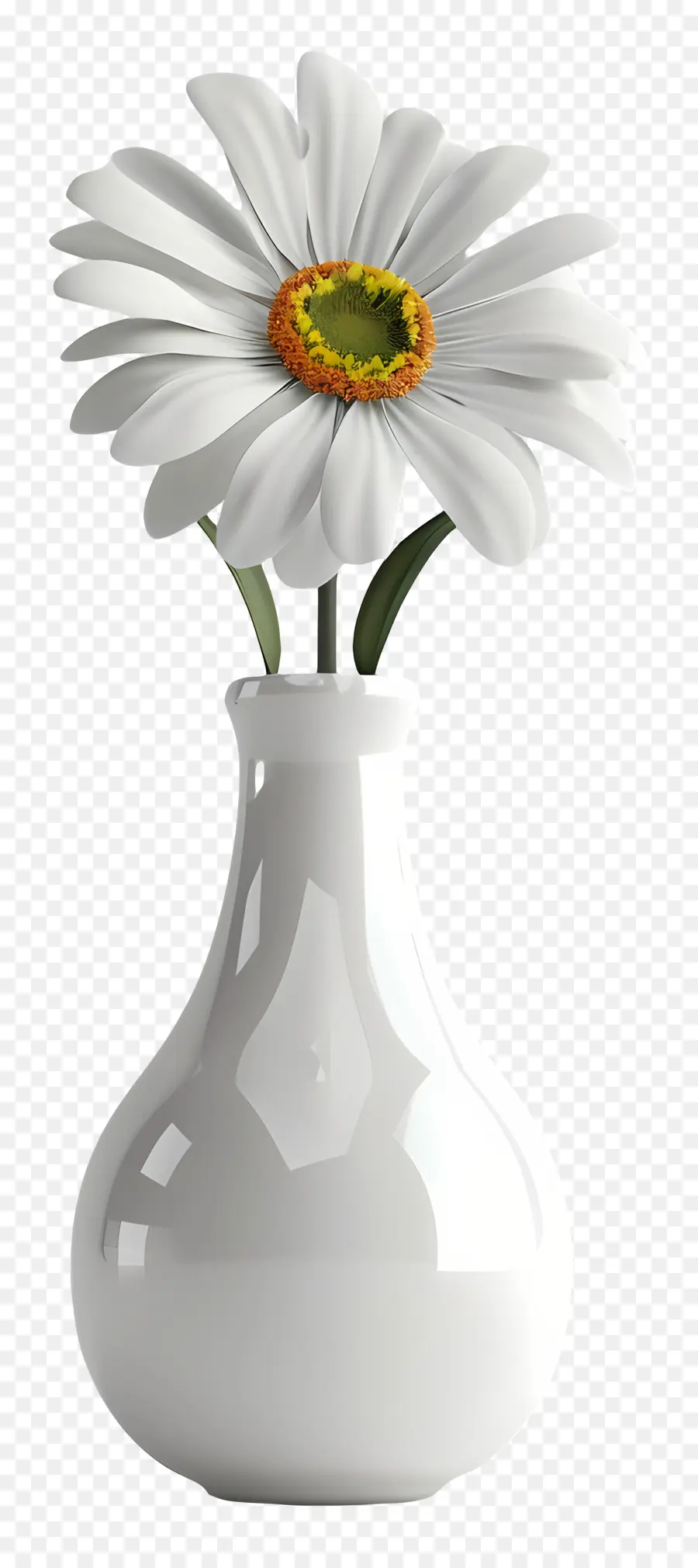 Vase Avec Des Fleurs，Vase Blanc PNG