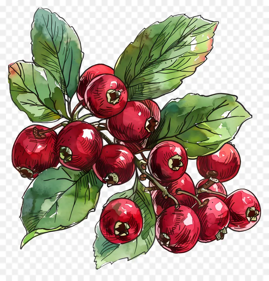 Canneberges，Pomme Rouge PNG