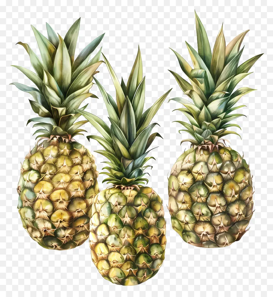 Ananas，Fruits Tropicaux PNG
