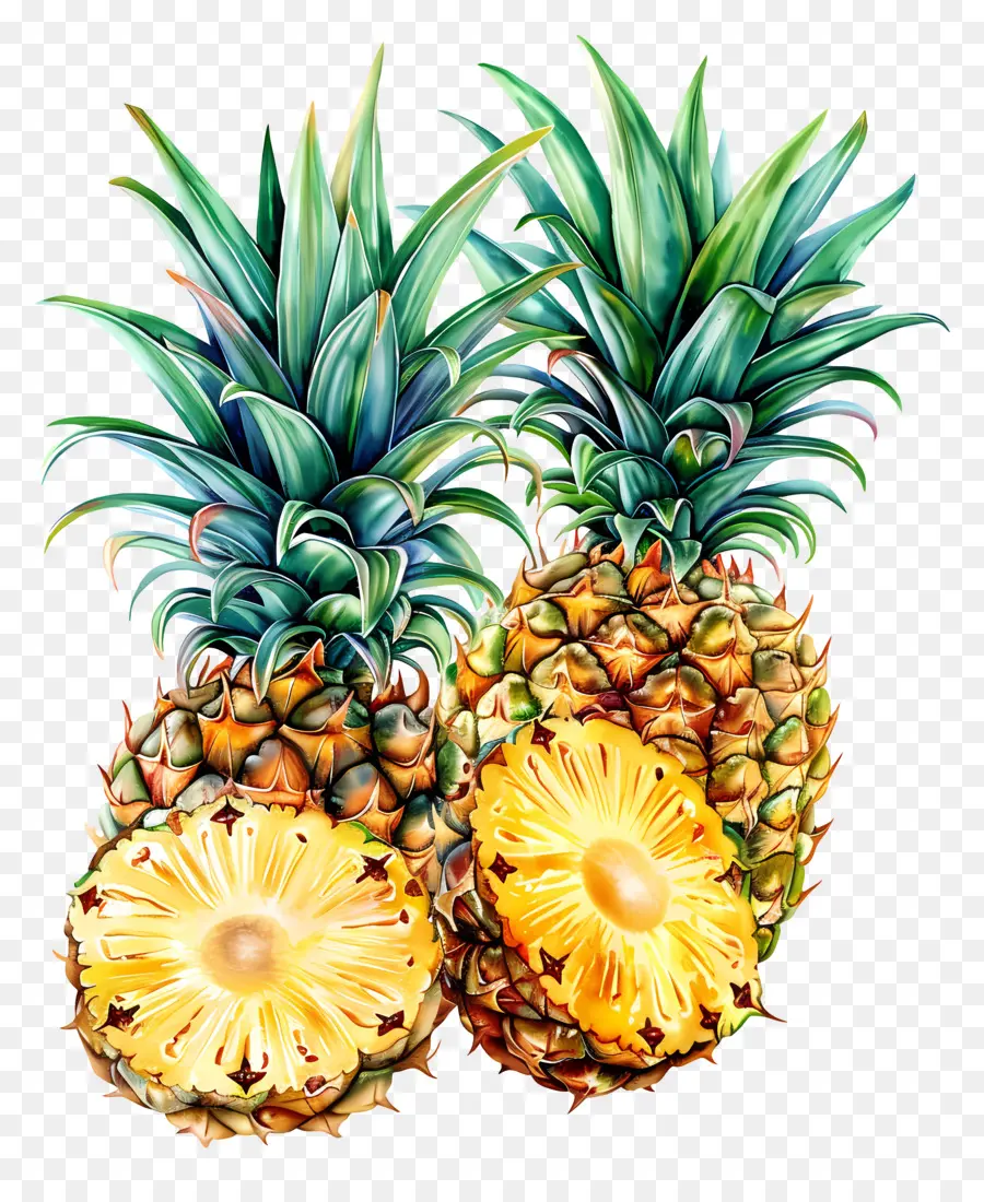 Ananas，Peinture D'ananas PNG