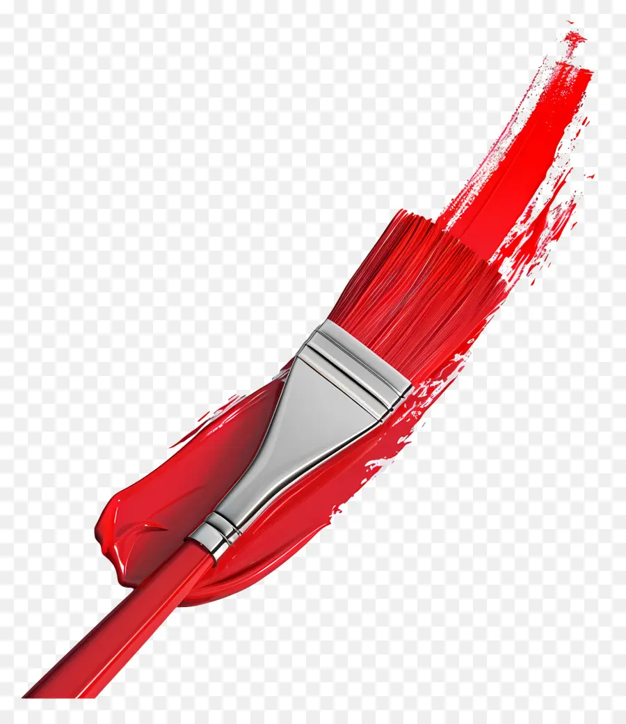 Pinceau Rouge，Peinture PNG