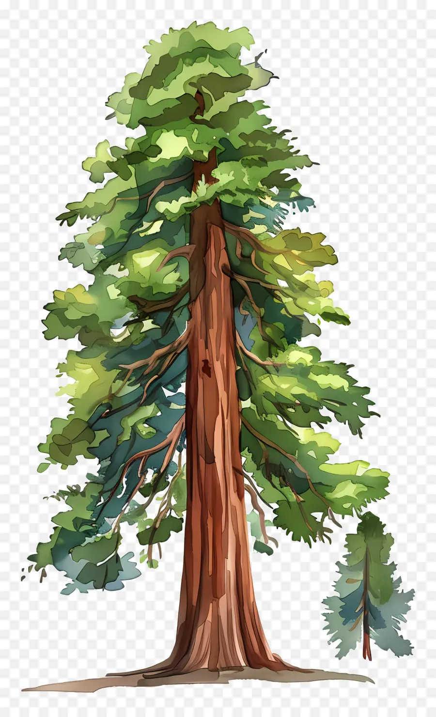 Séquoia，Arbre De Séquoia Géant PNG