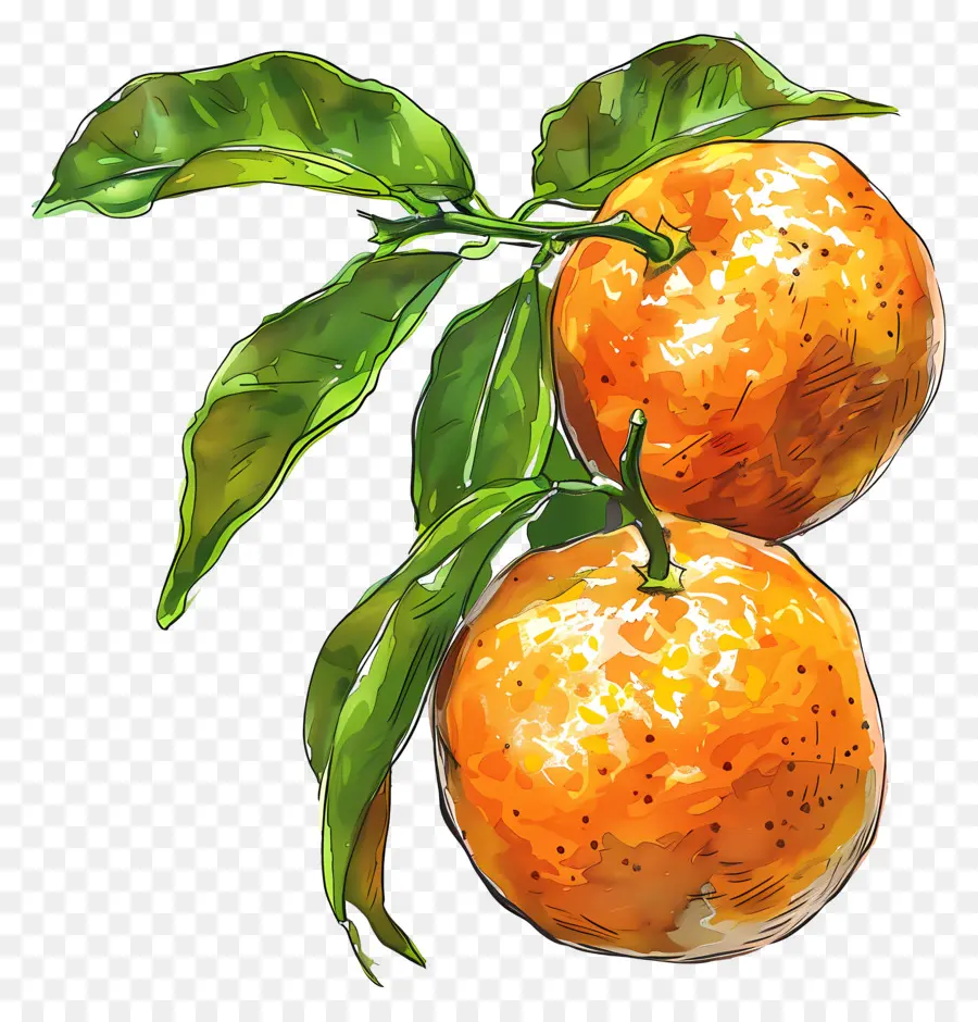 Clémentines，Tranches D'orange PNG