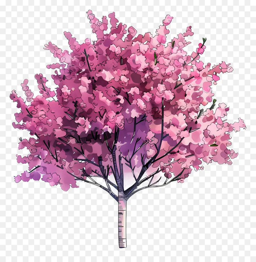 Cerisier，Rose Arbre PNG