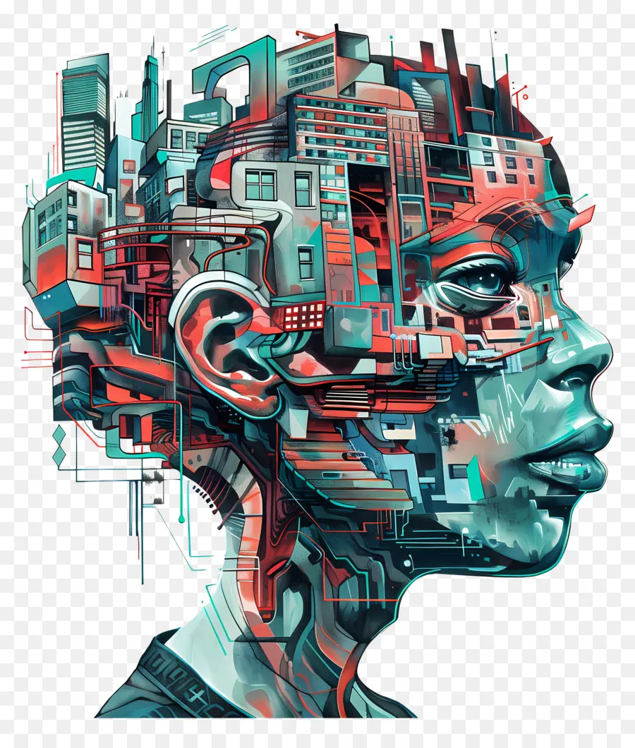 Mentale，Art Cyberpunk PNG