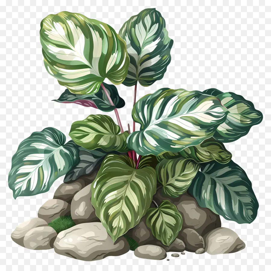 Plante Calathée，Plante Décorative PNG