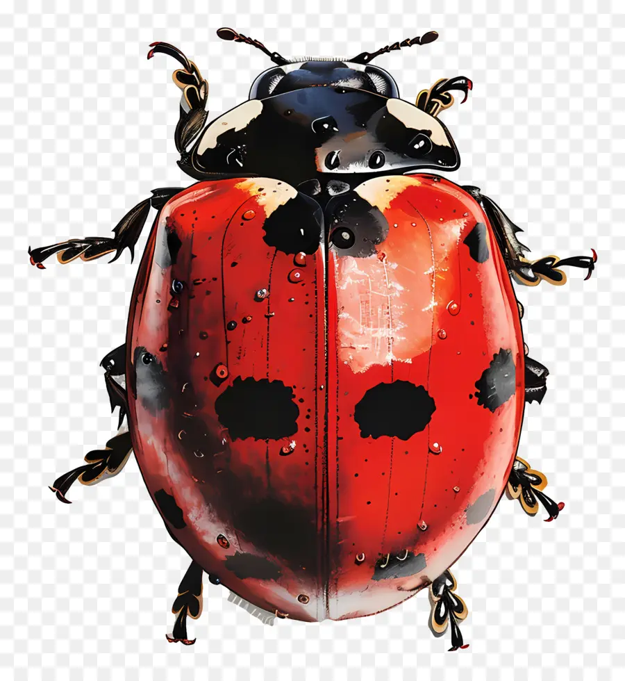 Coccinelle，Rouge PNG