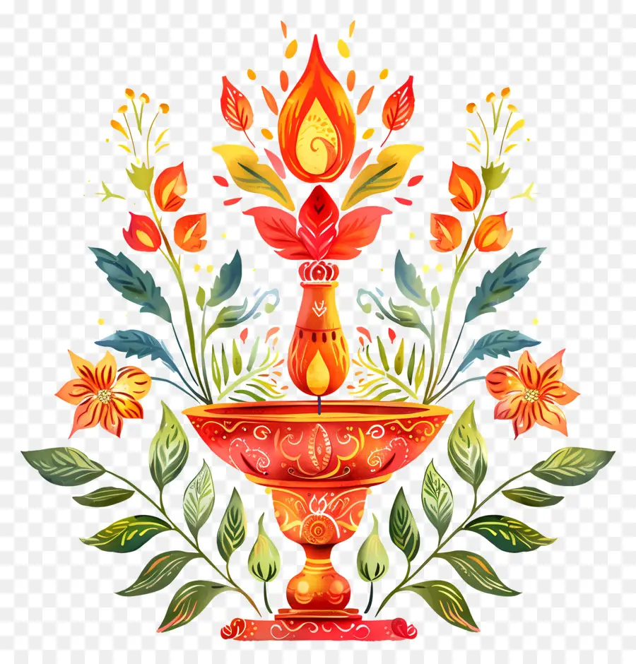 Gudi Padwa，Lampe Décorative PNG