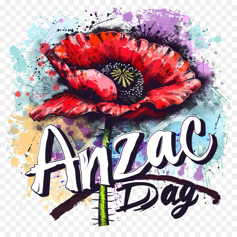 L'anzac Day，Pavot Rouge PNG