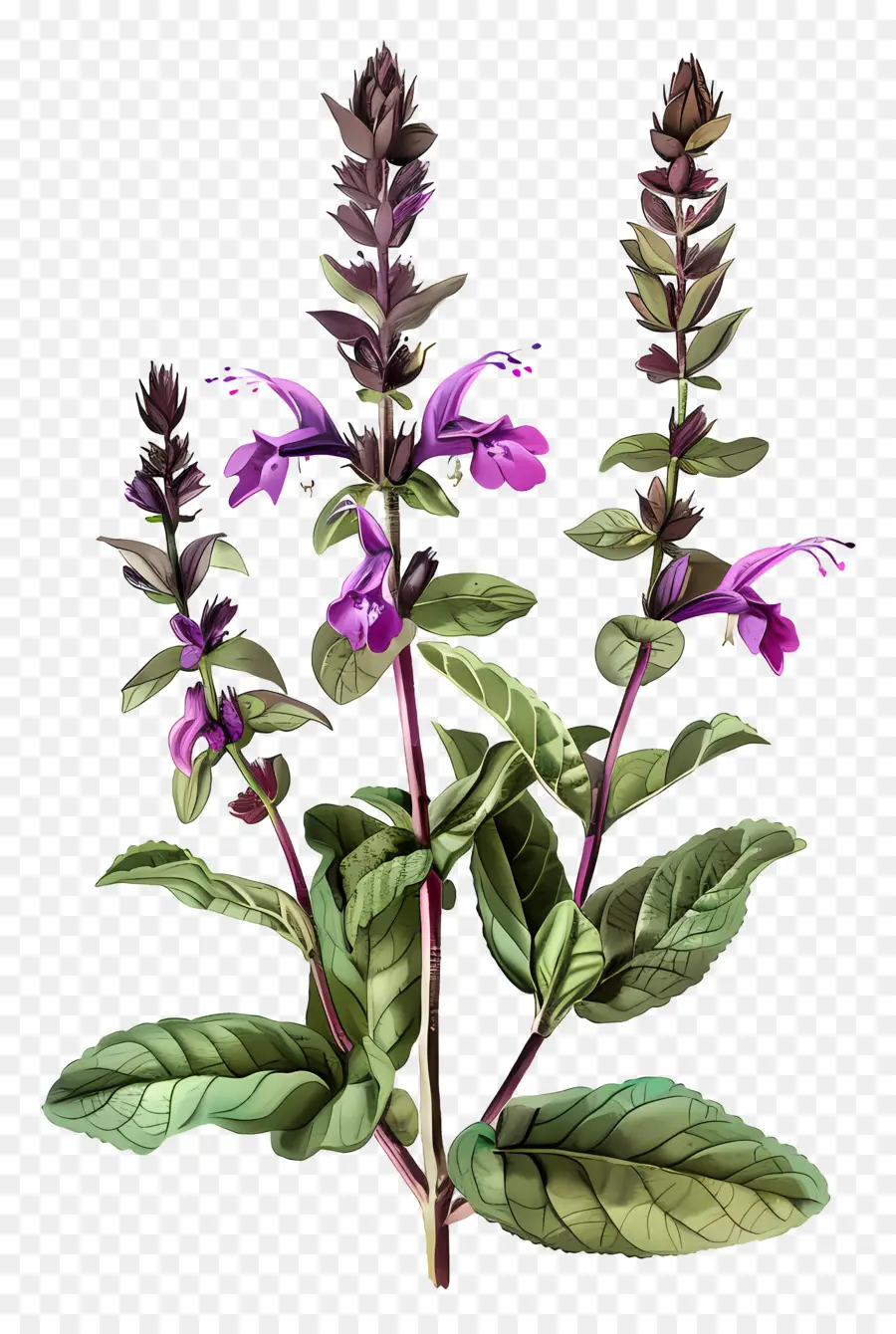 Salvia，Plante Ornementale PNG