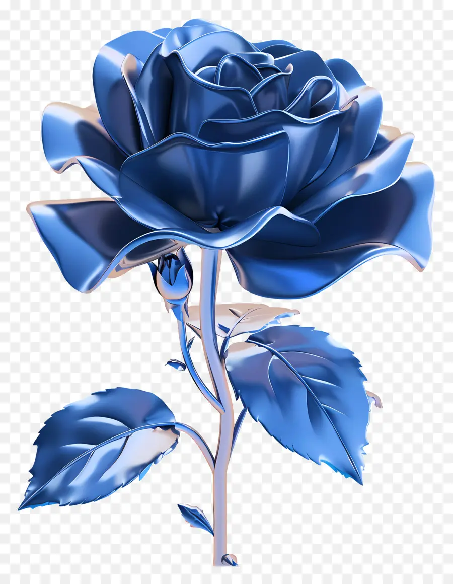 Rose Bleue，3d Rose PNG