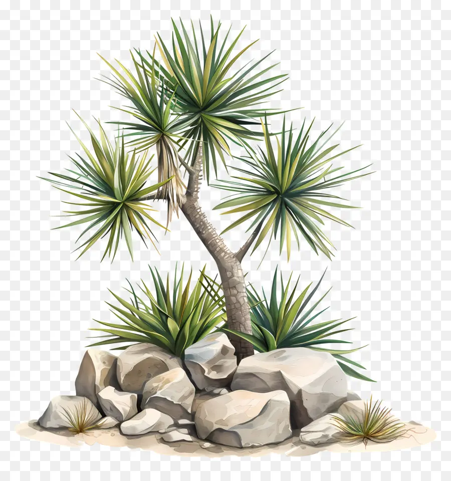 Yucca，Peinture à L'aquarelle PNG