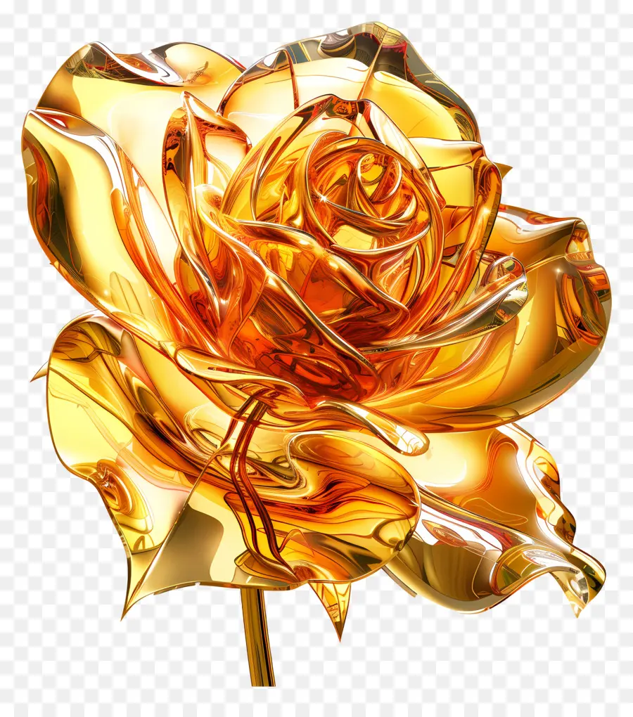 Rose Dorée，Brillant PNG