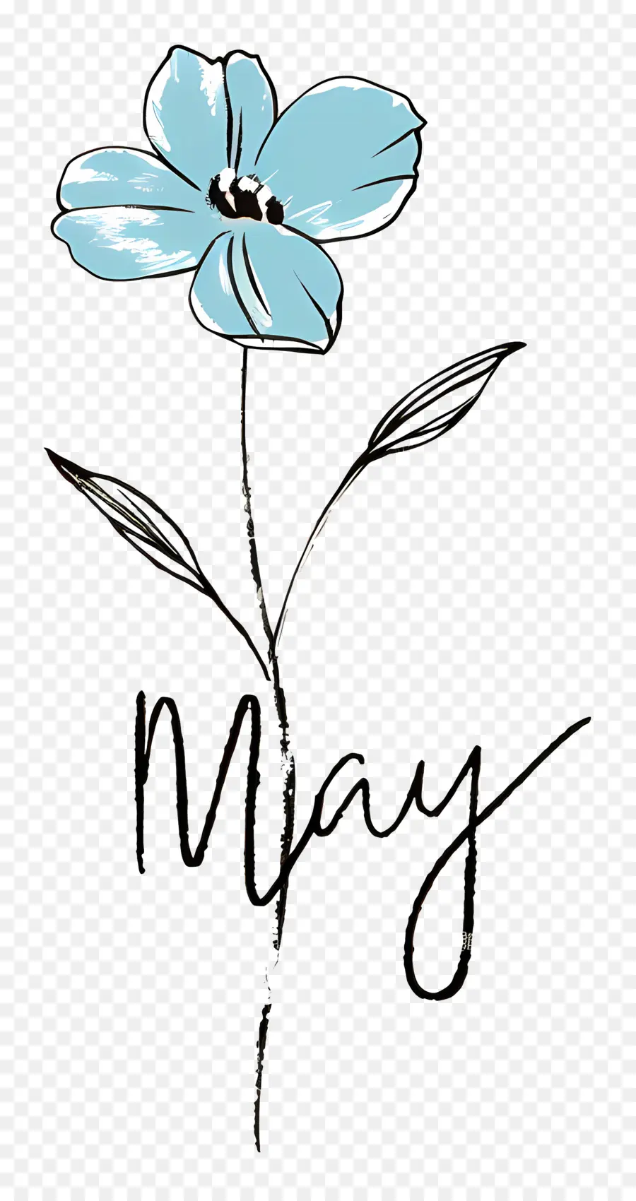 Peut，Fleur Bleue PNG