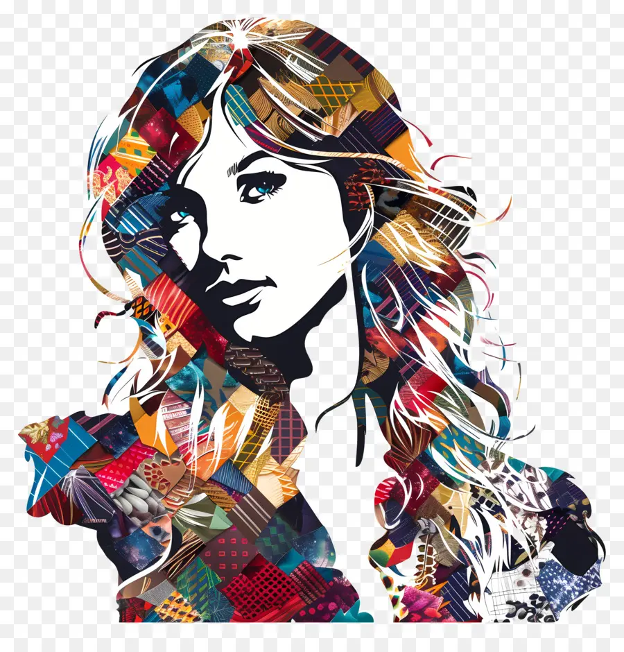 Taylor Swift Silhouette，De Longs Cheveux Blonds PNG