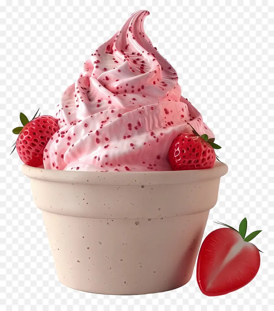 Glace à La Fraise，Glace À La Fraise PNG