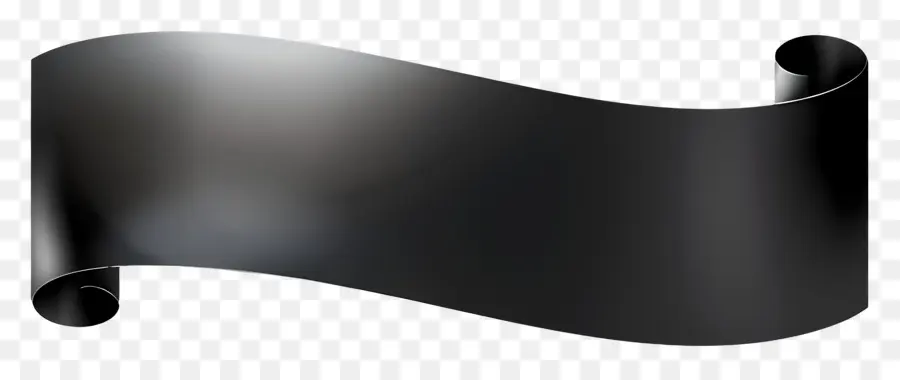 Ruban Noir，Métal Bannière PNG