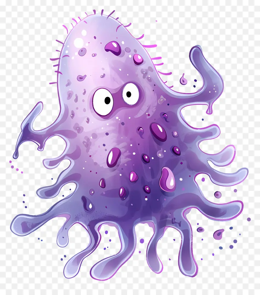 Bactérie，Créature De Dessin Animé PNG