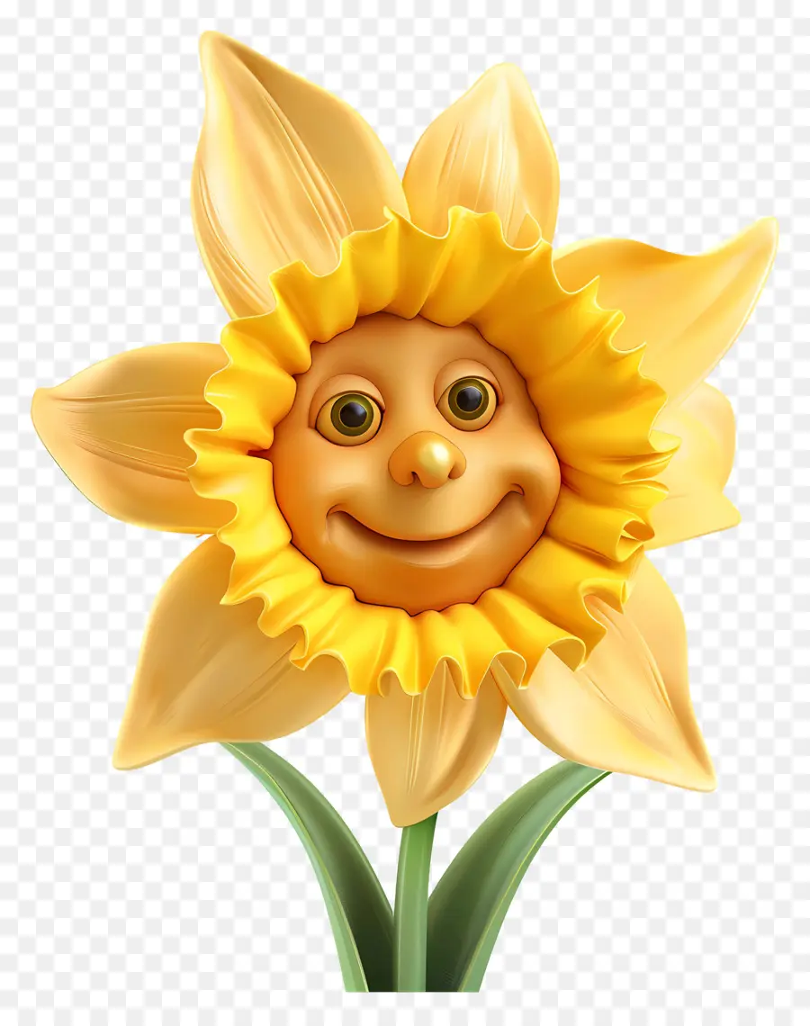 Fleurs De Dessins Animés 3d，Tournesol PNG