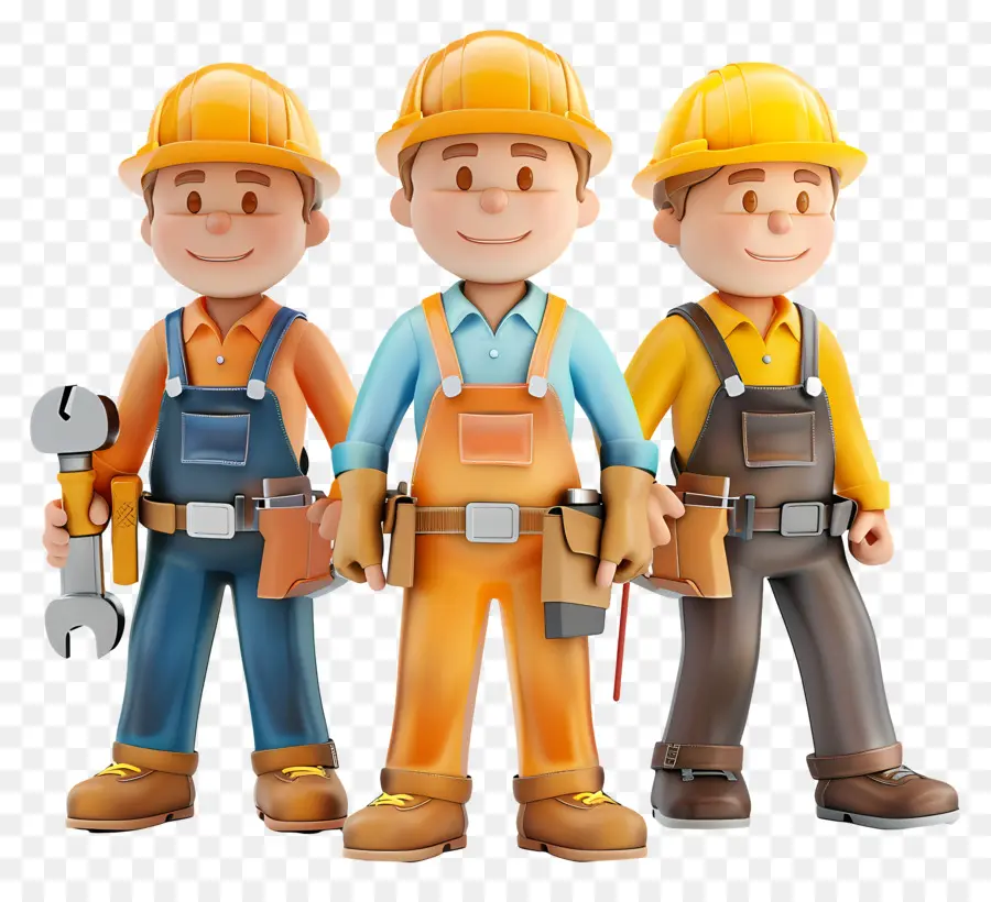 La Fête Du Travail，Les Travailleurs De La Construction PNG