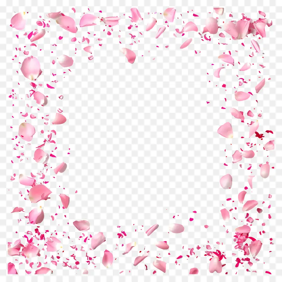 Confettis Cadre，Cadre Floral PNG