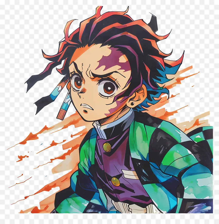 Tanjiro，Personnage D'anime PNG