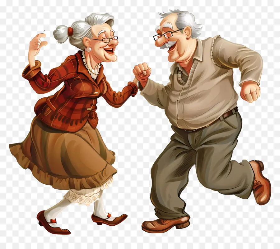 Jour De Danse，Couple De Personnes âgées PNG