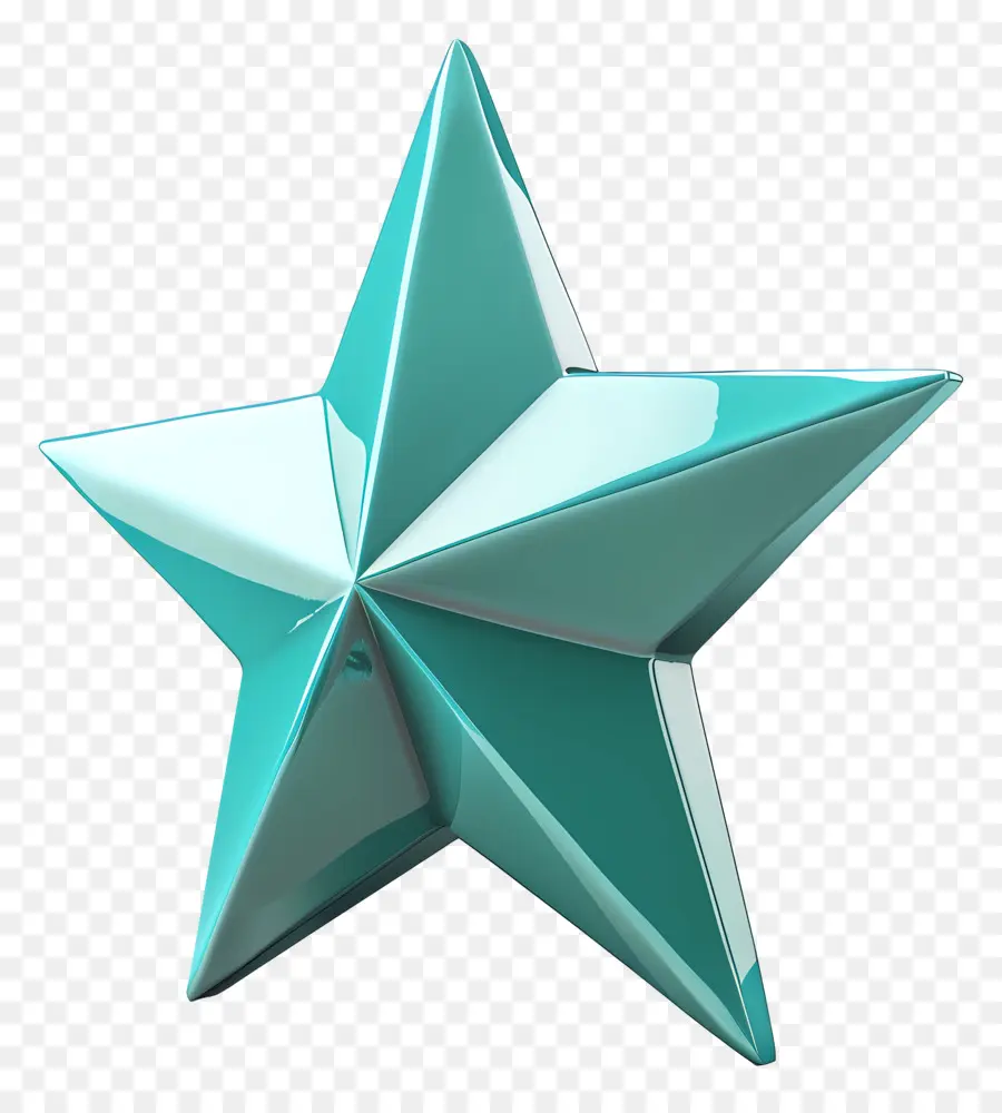 étoile Turquoise，L'étoile Verte PNG